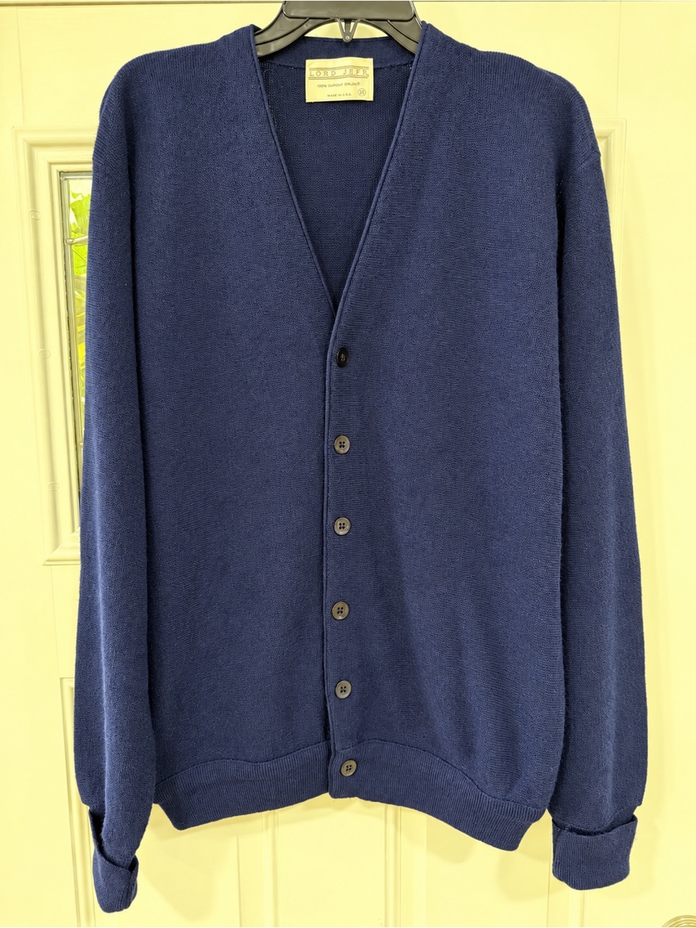 Vintage
Men’s Sweater Lord Jeff Cardigan Mens XLarge USA Acrylic 80s Preppy